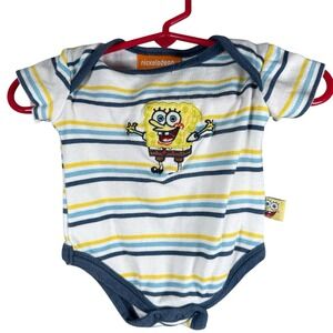 Vintage‎ SpongeBob SquarePants Baby 3month Jumper Romper Embroidered Viacom